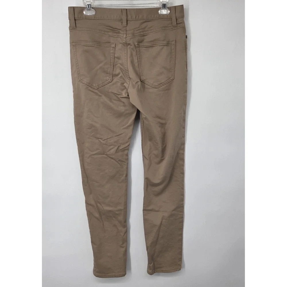 Banana‎ Republic Travel Jean Pants Mens 30x32 Brown Khaki Slim Fit Stretch